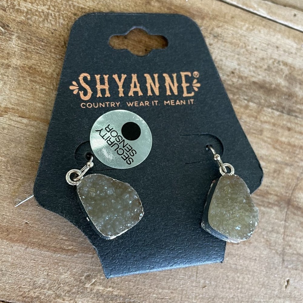 Shyanne Green Gem Dangle Earrings
